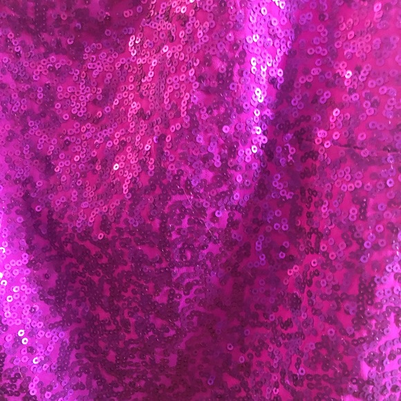 Magenta sequin party top, size M - Picture 4 of 5
